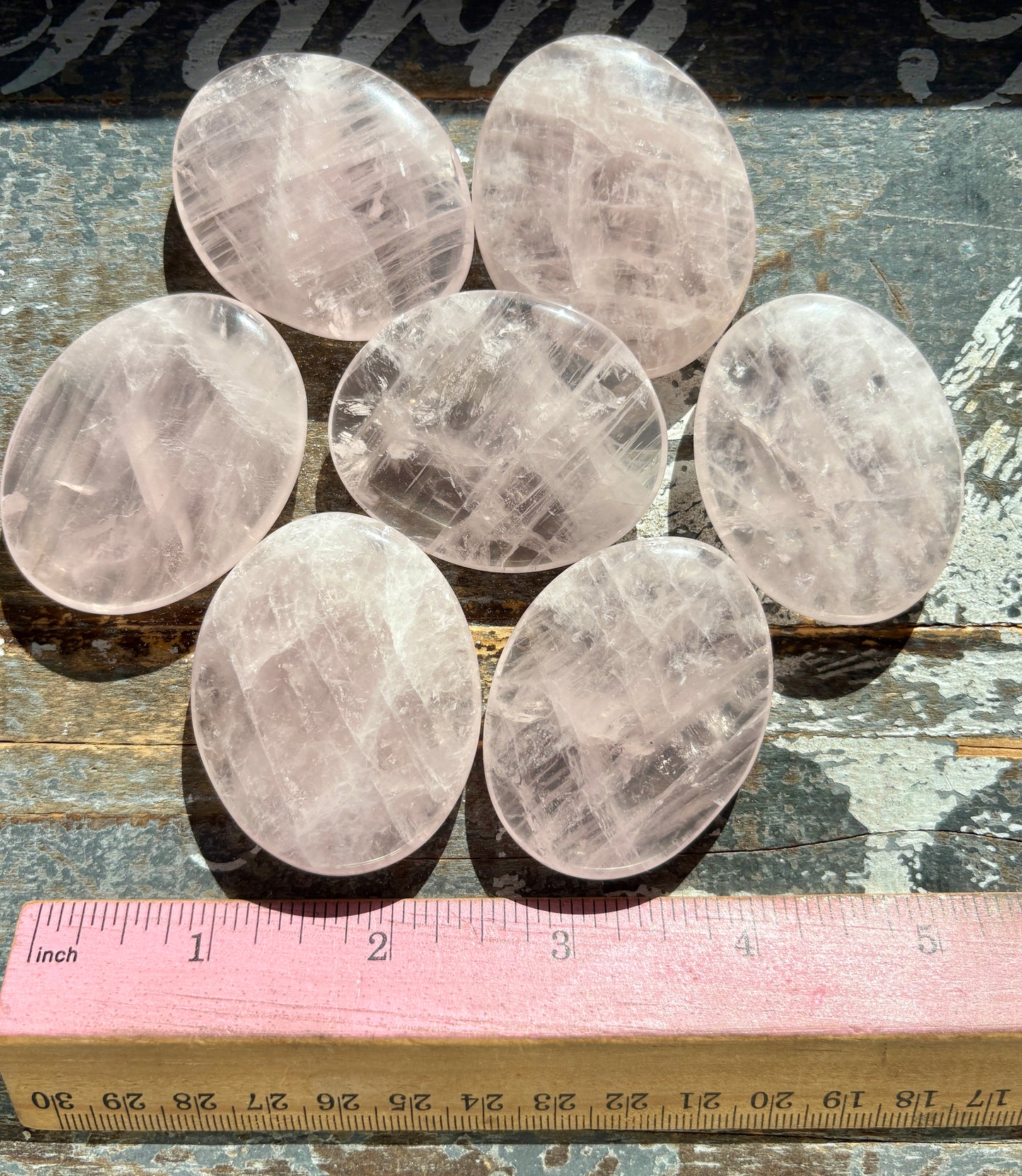 One (1) Gorgeous Translucent Rose Quartz Flat Stone