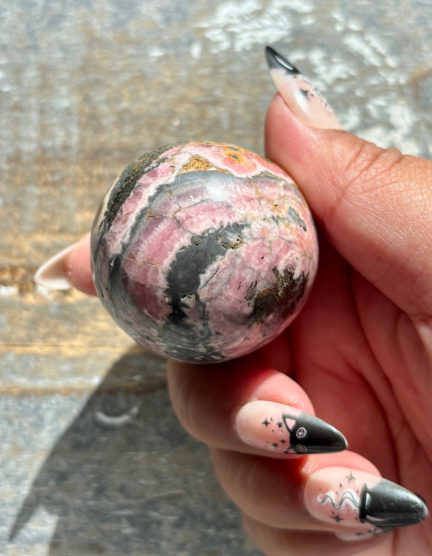 Gorgeous Rhodochrosite Sphere from Argentina