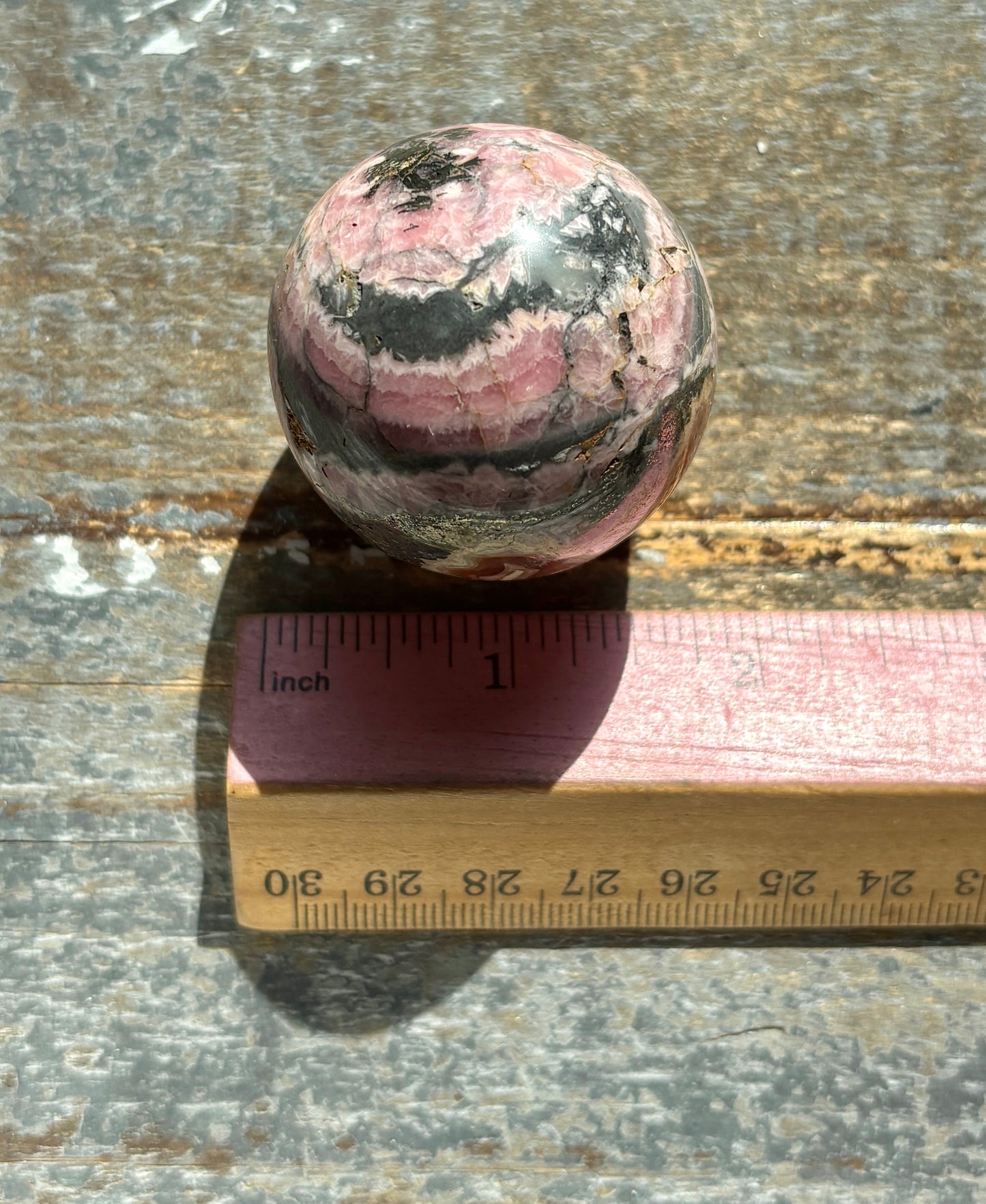 Gorgeous Rhodochrosite Sphere from Argentina