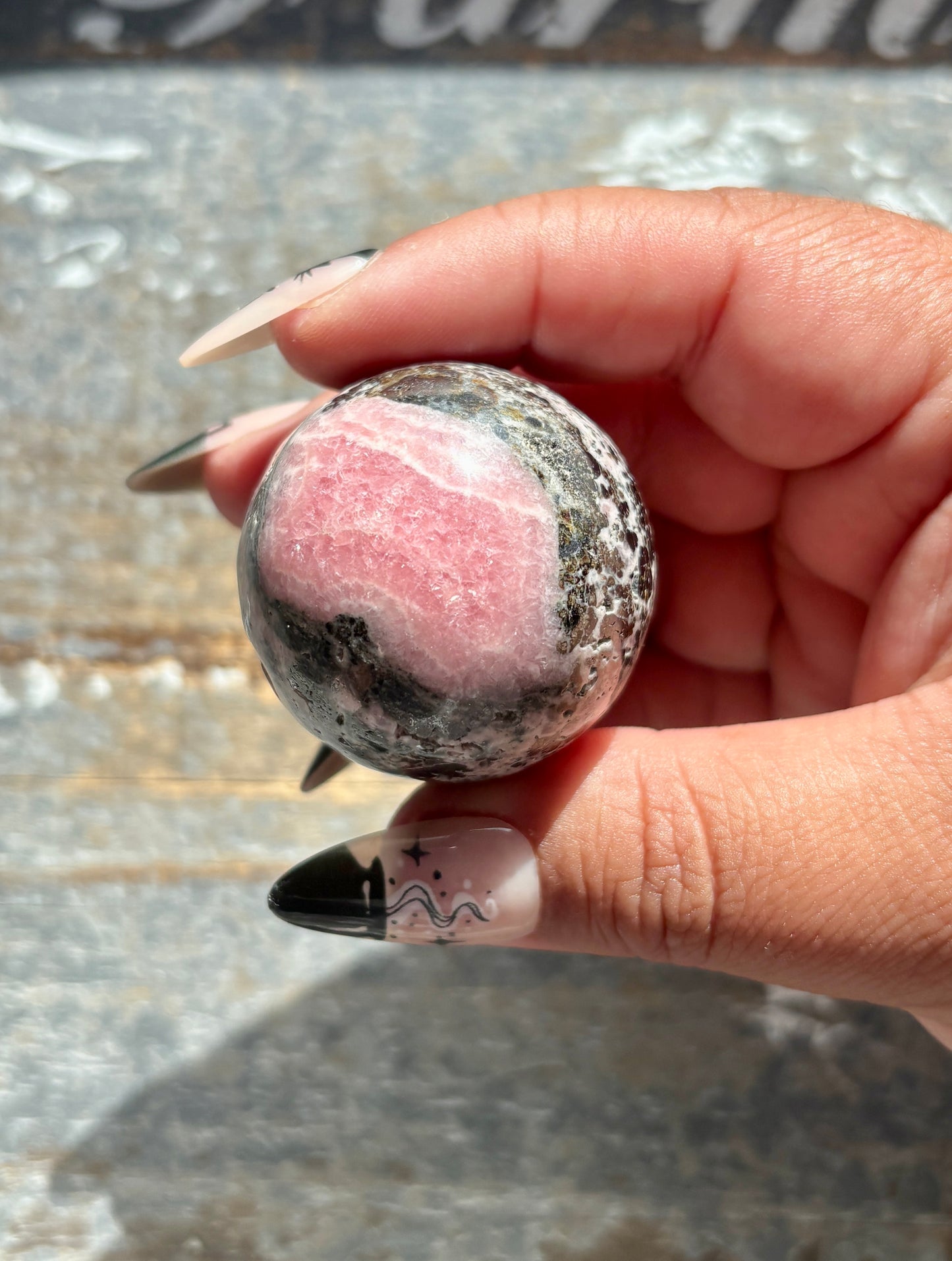 Gorgeous Rhodochrosite Sphere from Argentina