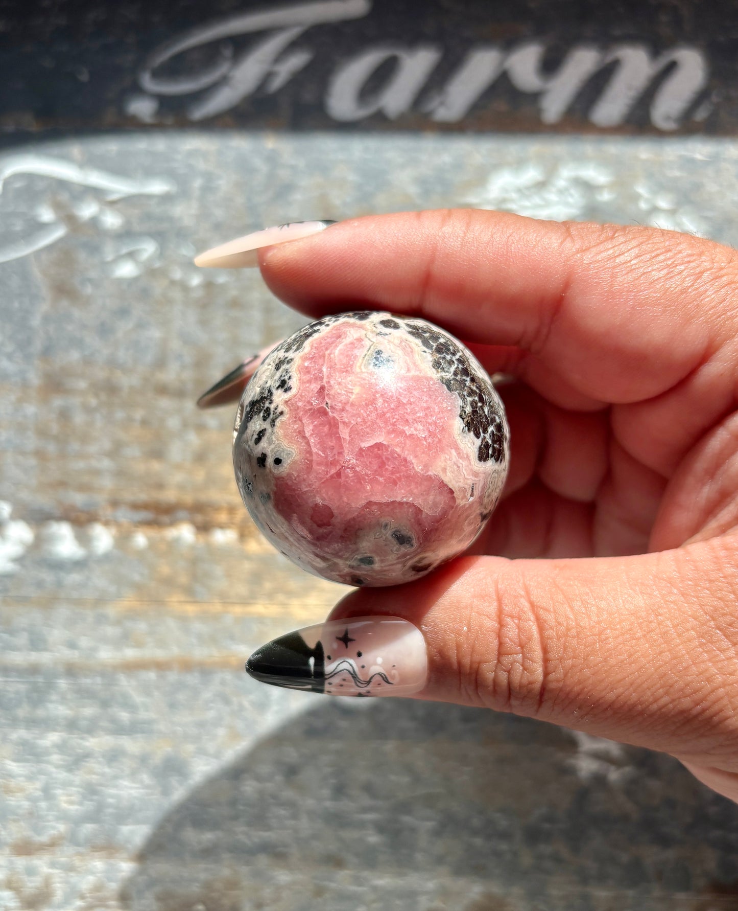 Gorgeous Rhodochrosite Sphere from Argentina