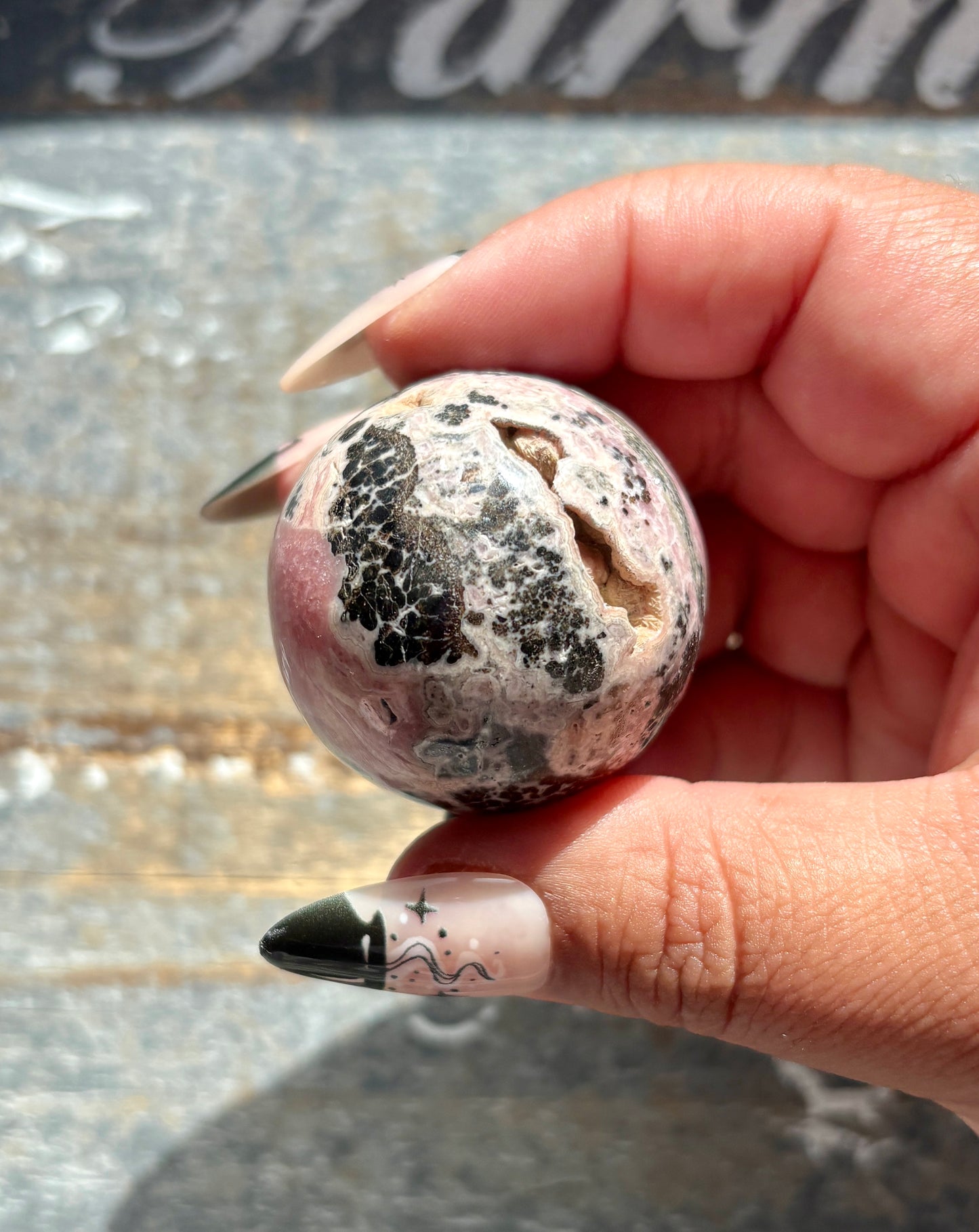 Gorgeous Rhodochrosite Sphere from Argentina