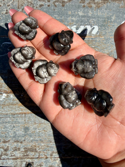 One (1) Adorable Silver Sheen Mini Gorilla | Intuitively Chosen