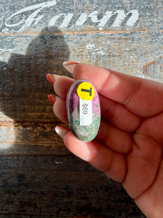 Gorgeous Pink Cobalto Calcite w/ Malachite Lingam | Africa | Opt T