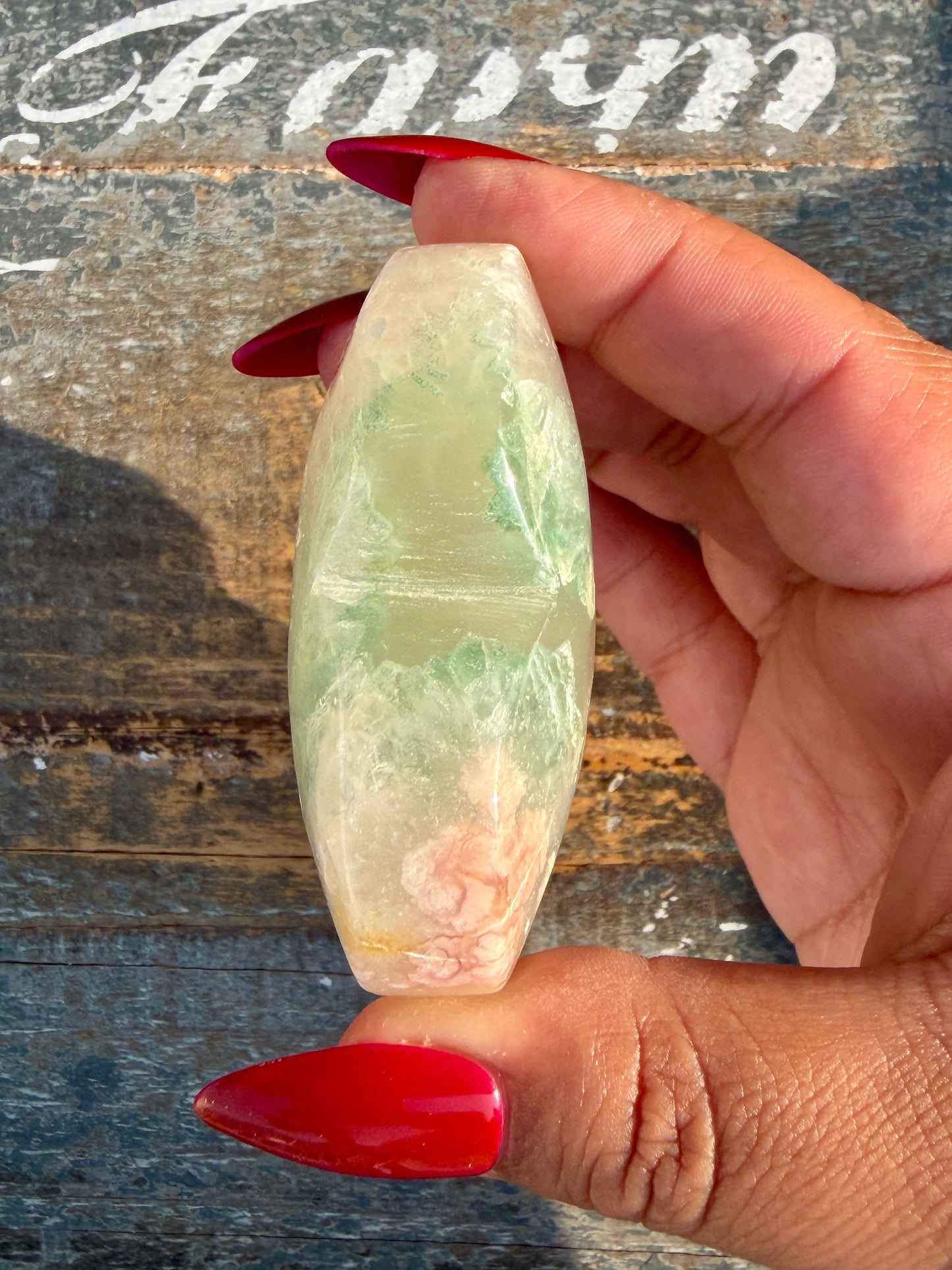 Gorgeous Flower Agate Heart | Opt 40