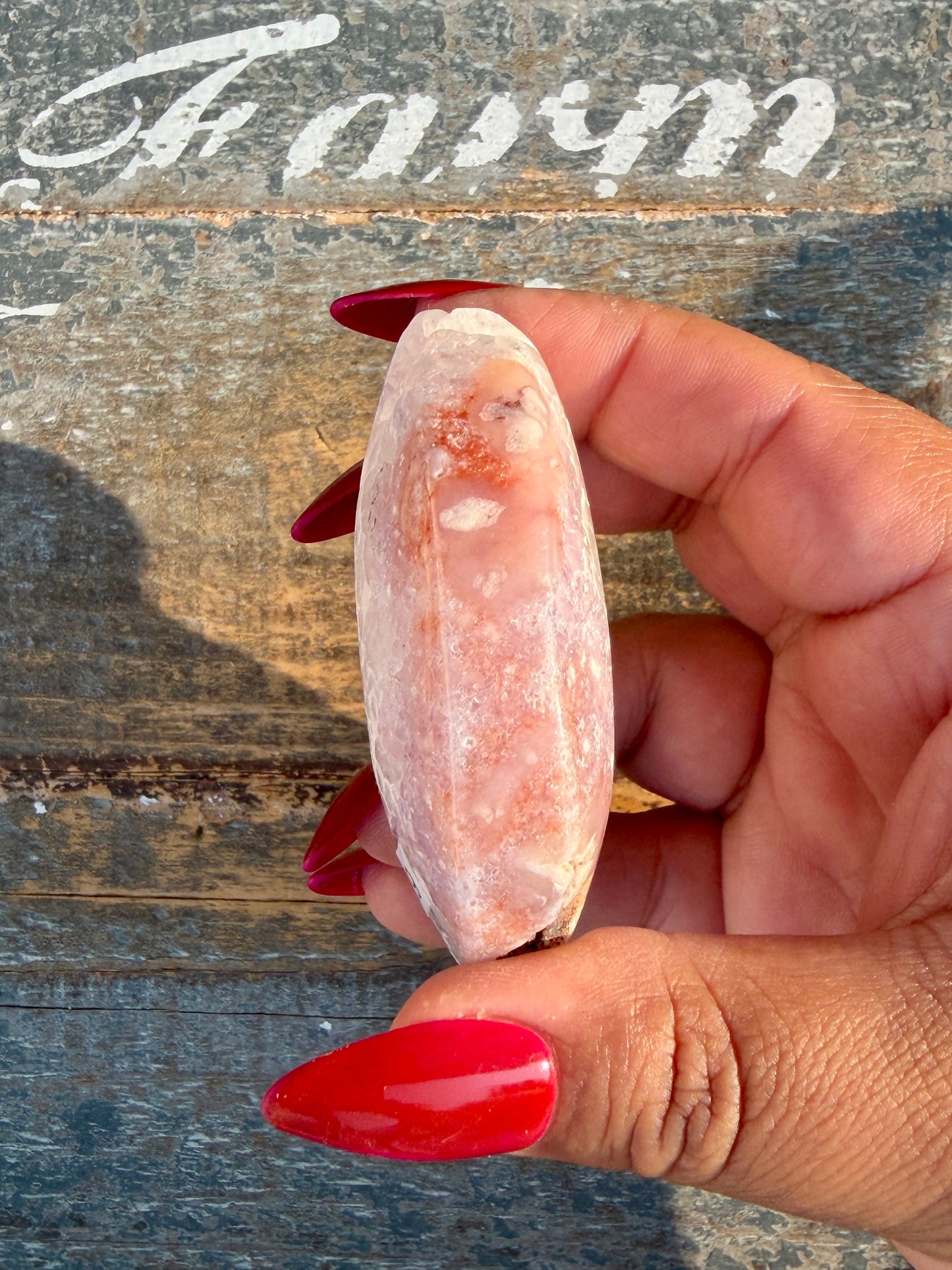 Gorgeous Flower Agate Palm Stone | Opt 34