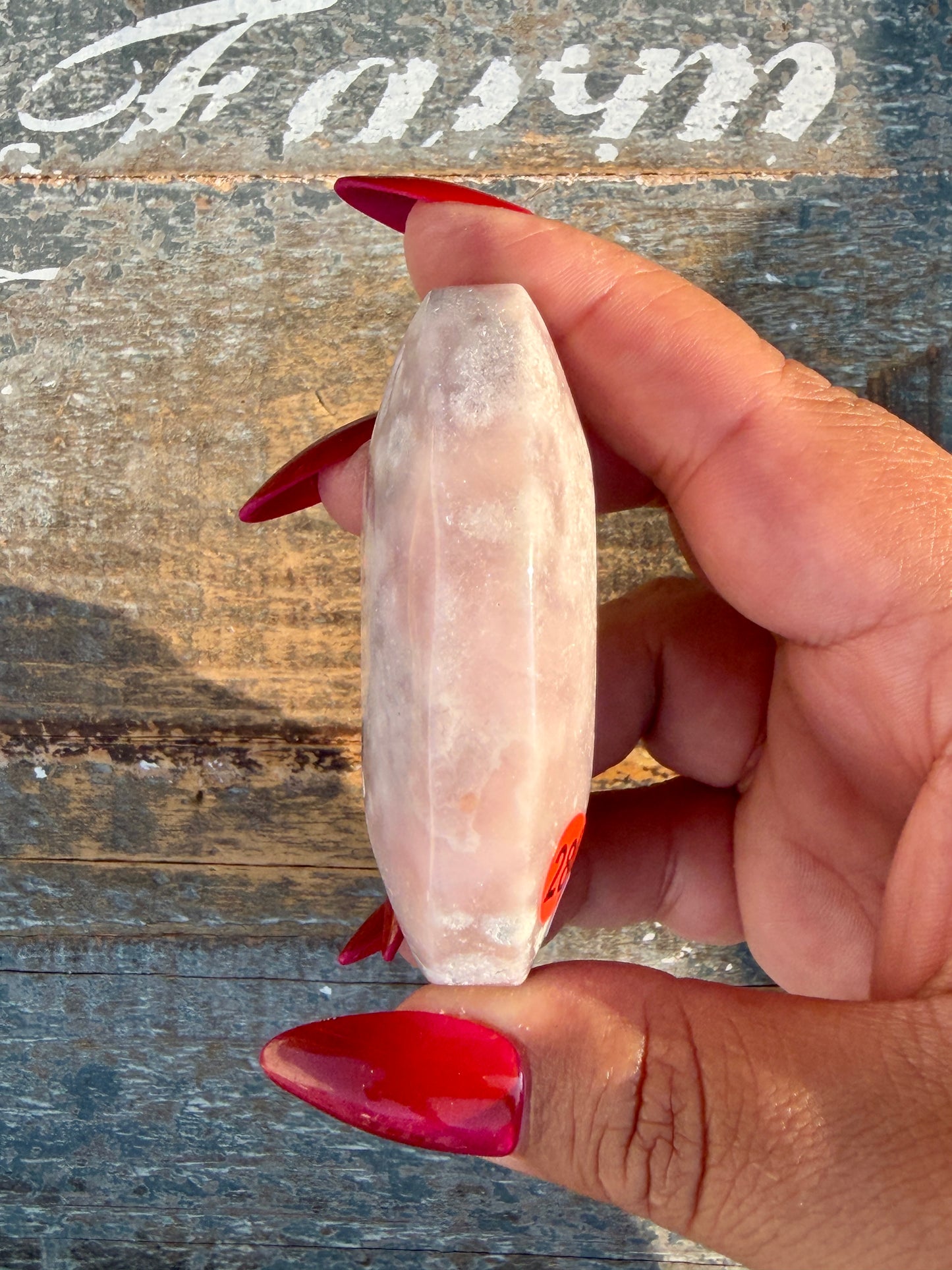 Gorgeous Flower Agate Palm Stone | Opt 28