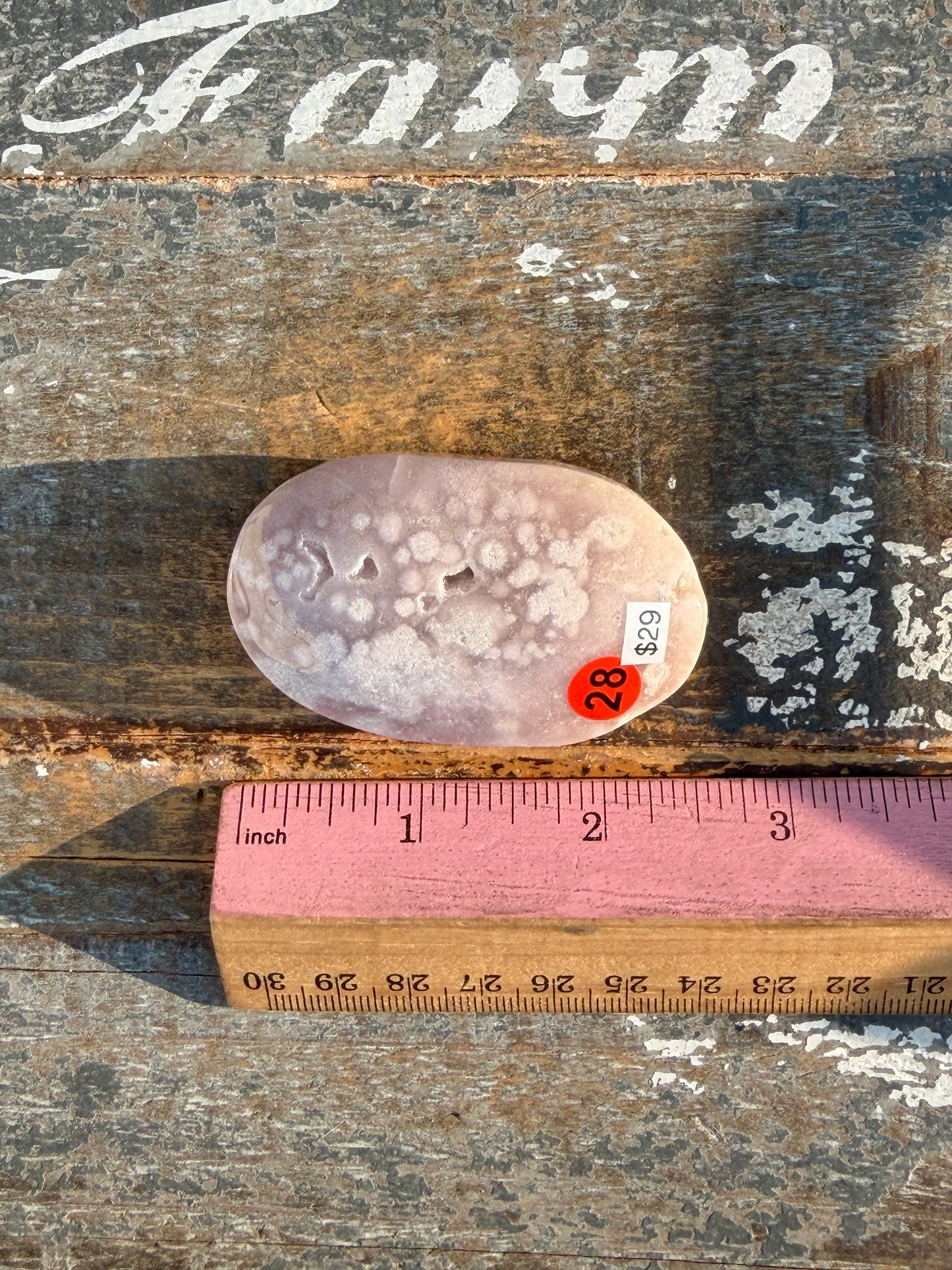 Gorgeous Flower Agate Palm Stone | Opt 28