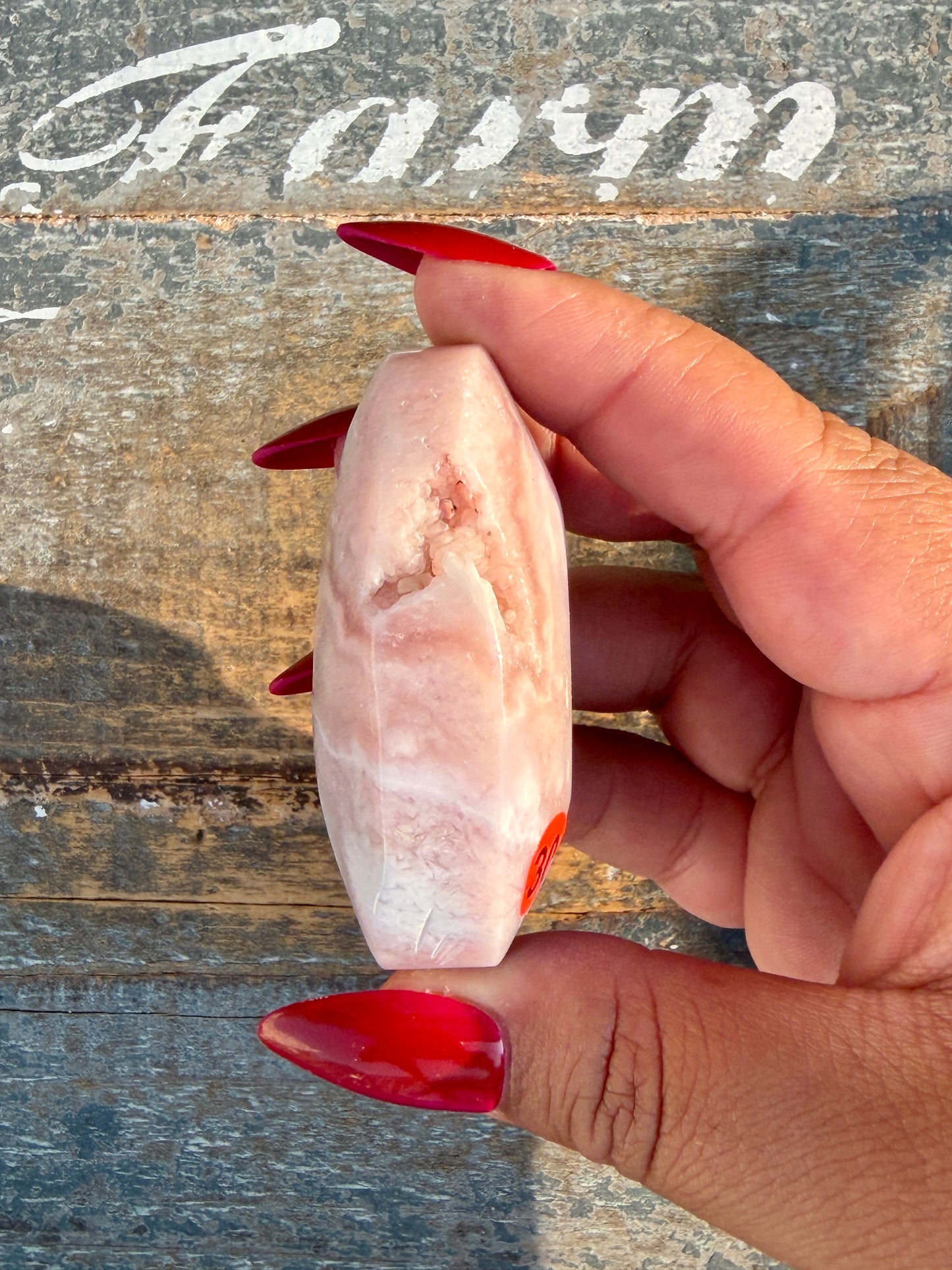 Gorgeous Flower Agate Palm Stone | Opt 30