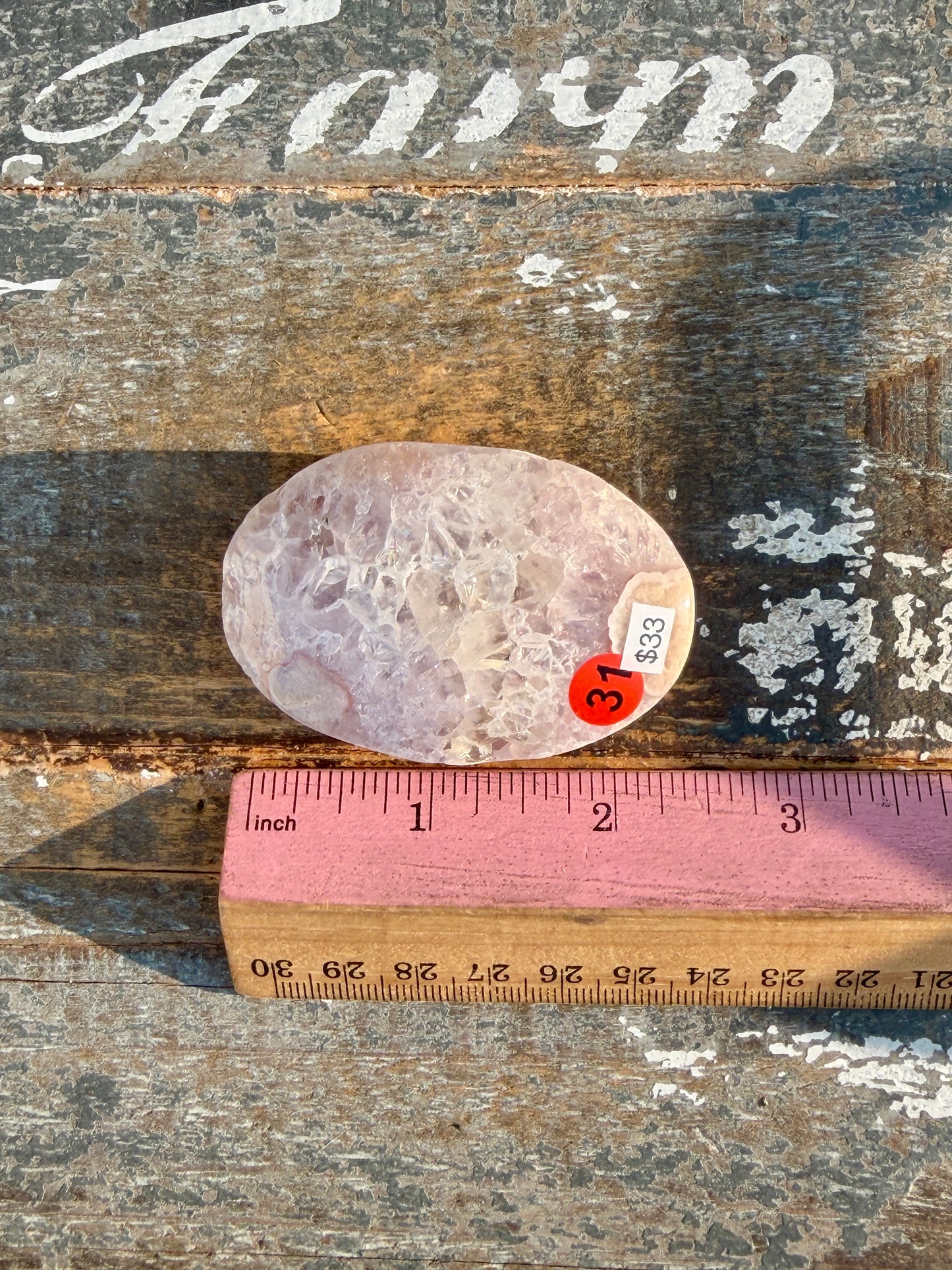 Gorgeous Flower Agate Palm Stone | Opt 31