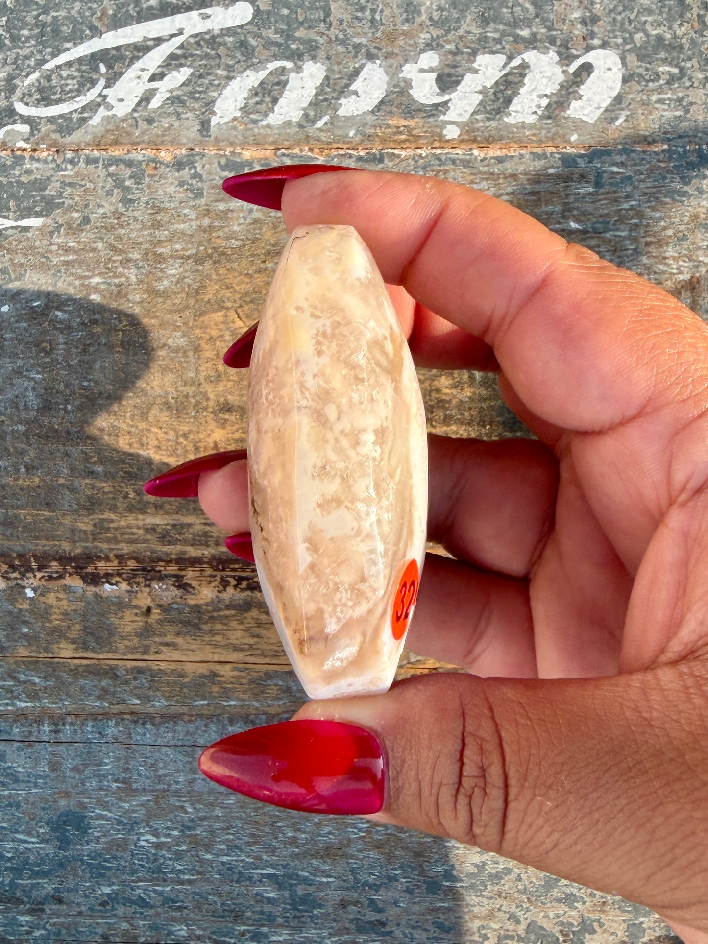 Gorgeous Flower Agate Palm Stone | Opt 32