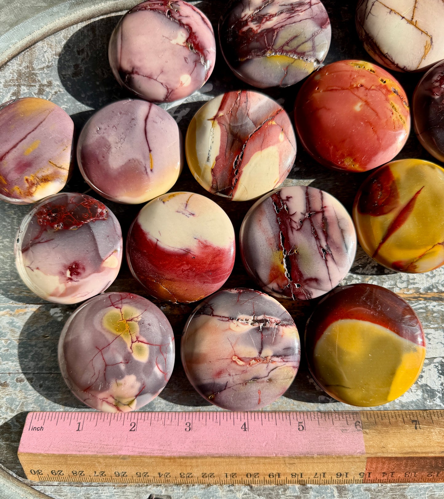 One (1) Colorful Mookaite Medallion