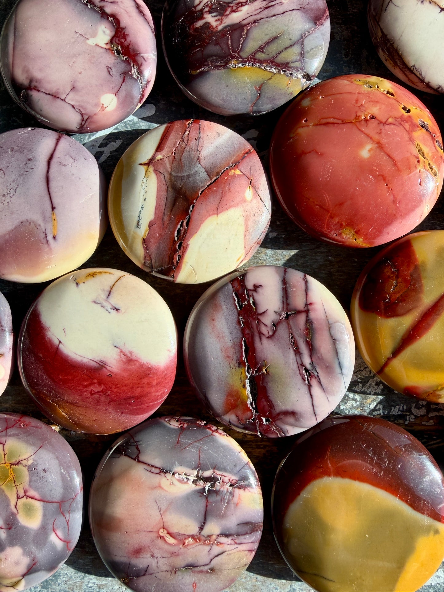 One (1) Colorful Mookaite Medallion