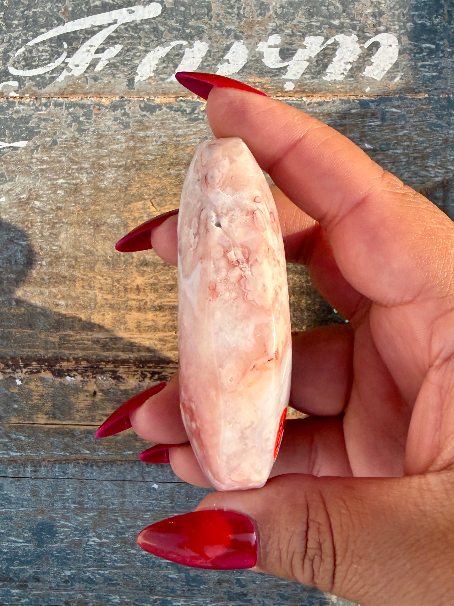 Gorgeous Flower Agate Palm Stone | Opt 22