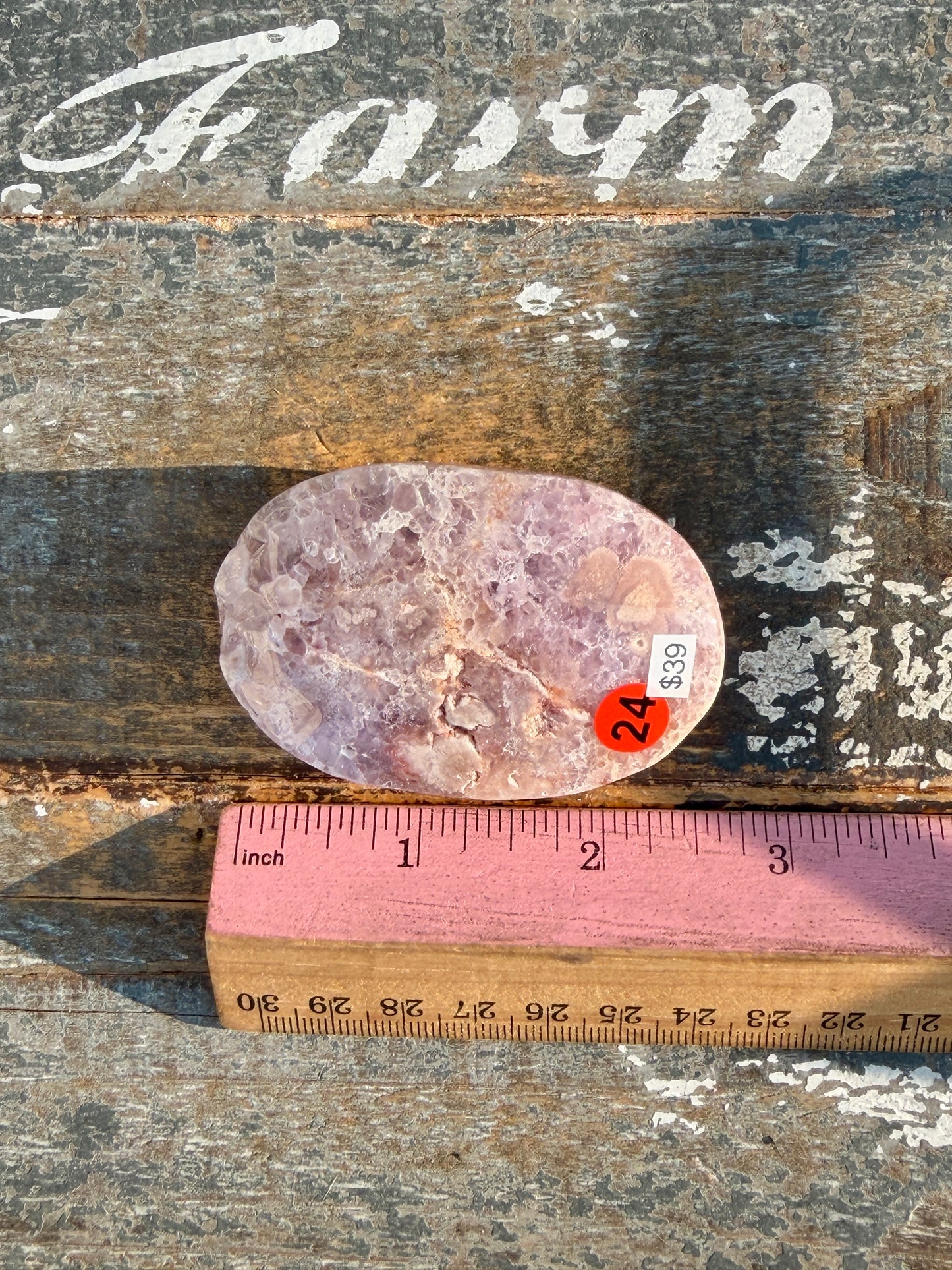 Gorgeous Flower Agate Palm Stone | Opt 24
