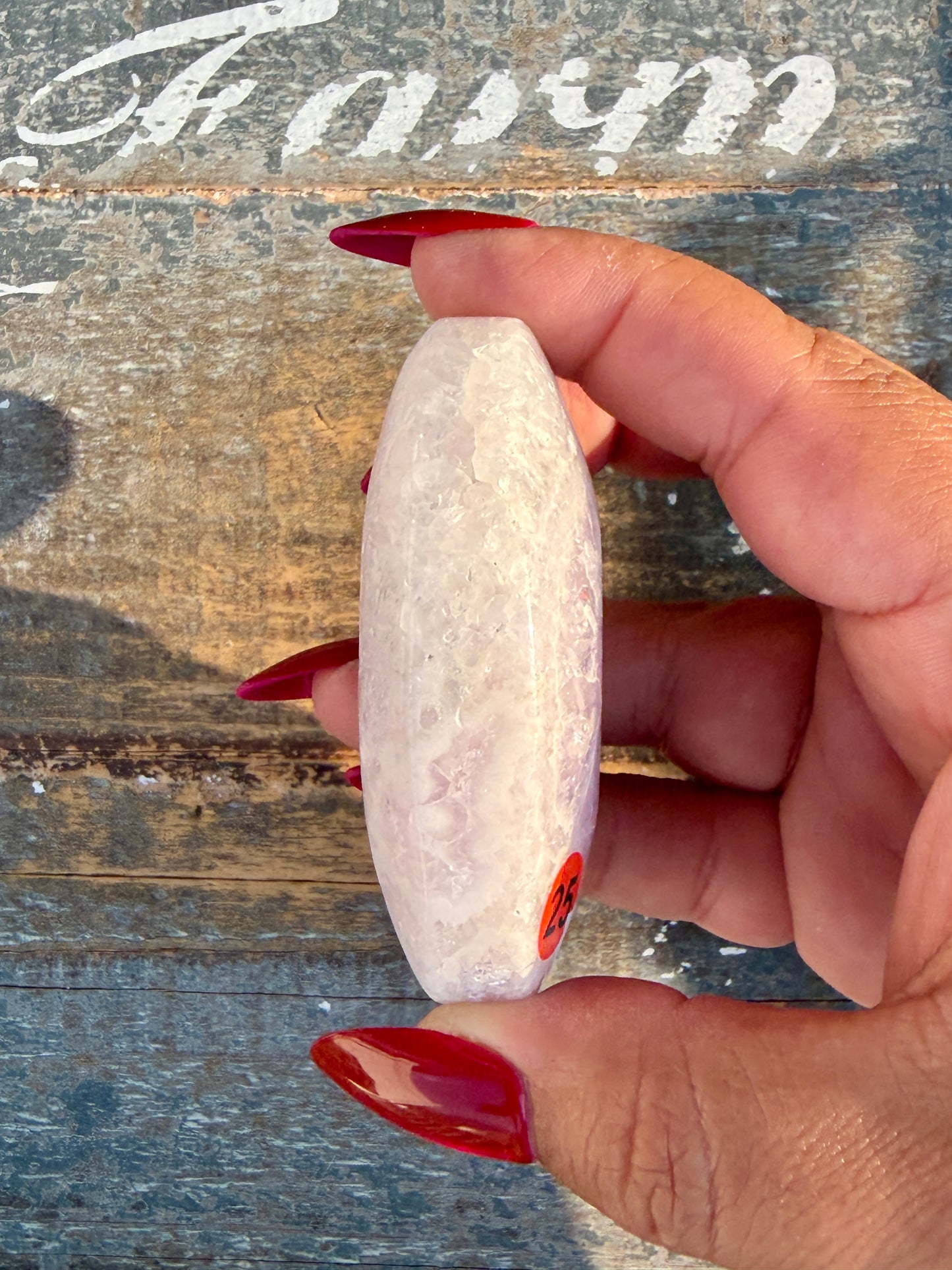 Gorgeous Flower Agate Palm Stone | Opt 25