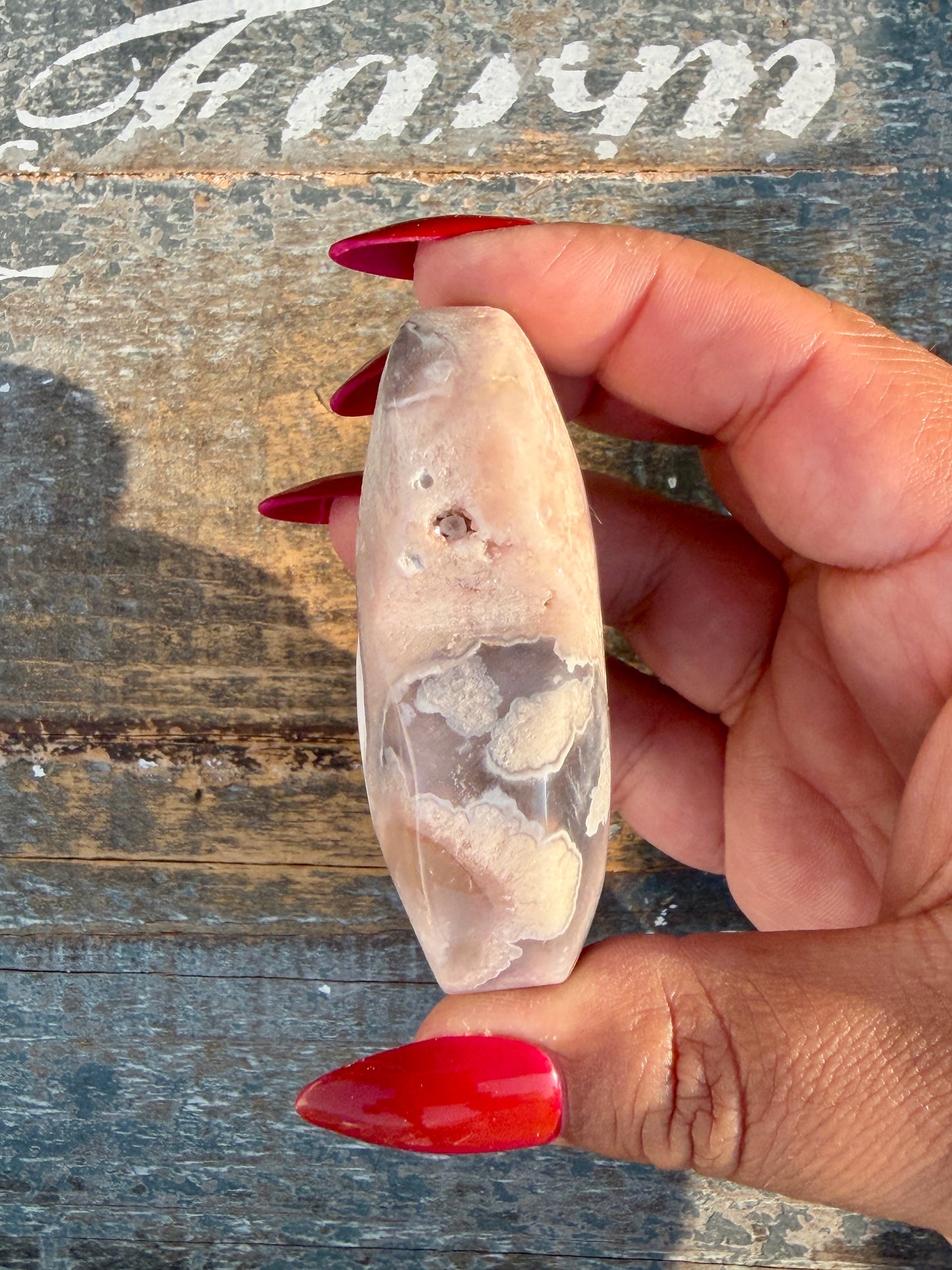 Gorgeous Flower Agate Heart | Opt 39