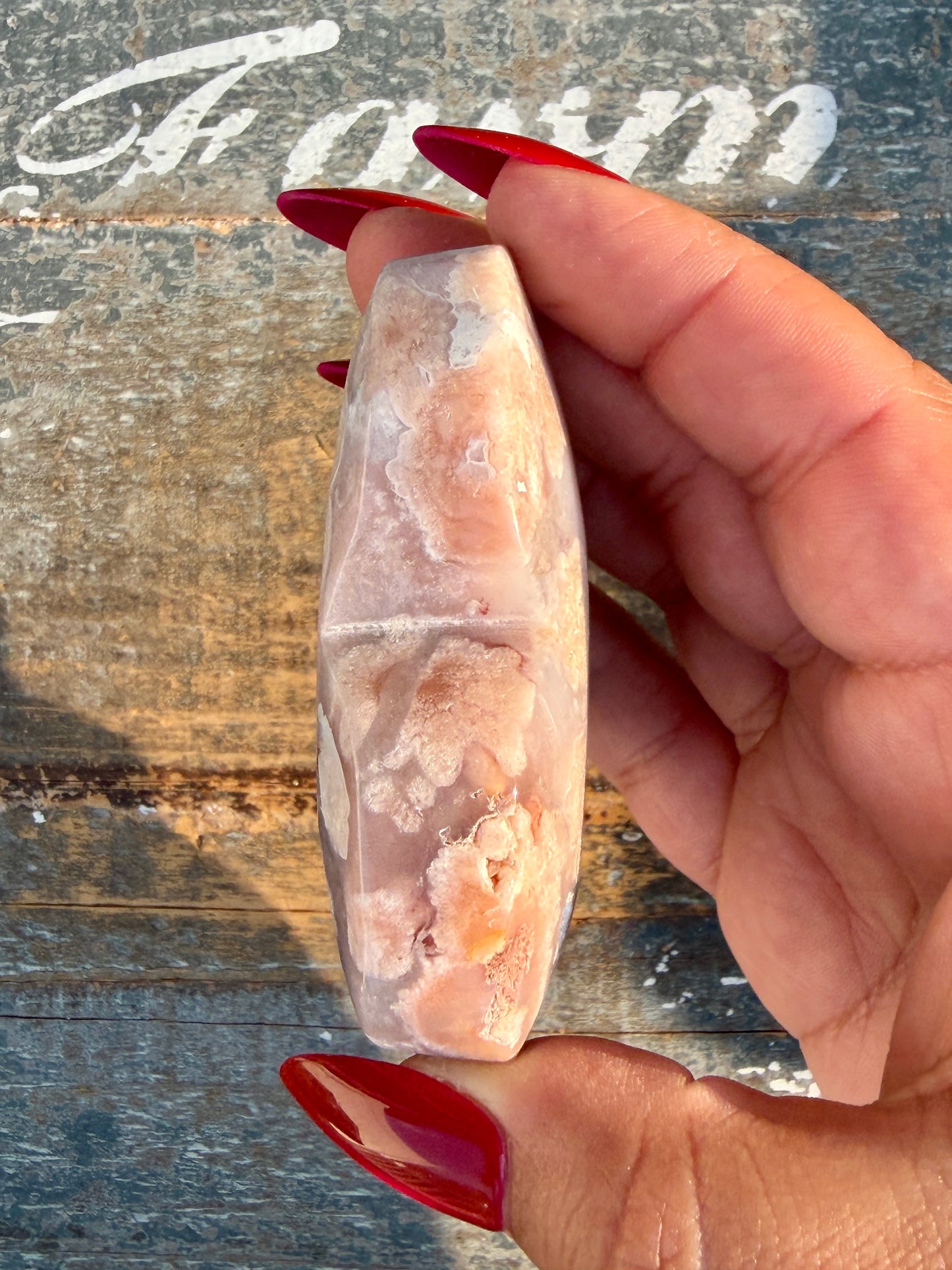 Gorgeous Flower Agate Heart | Opt 38