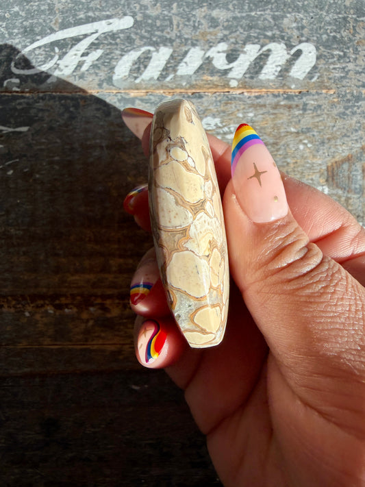 Gorgeous Cobra Jasper Palm Stone | India | Opt V
