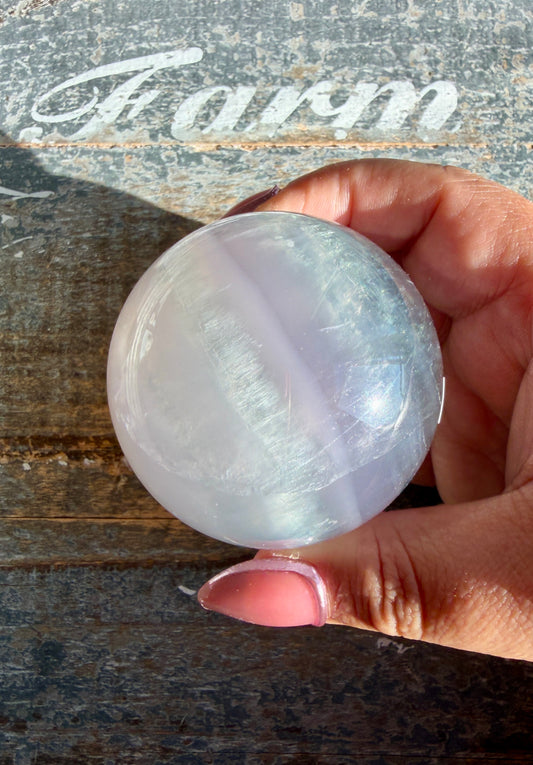 Gorgeous Yttrium Fluorite Sphere from Brazil | Opt B