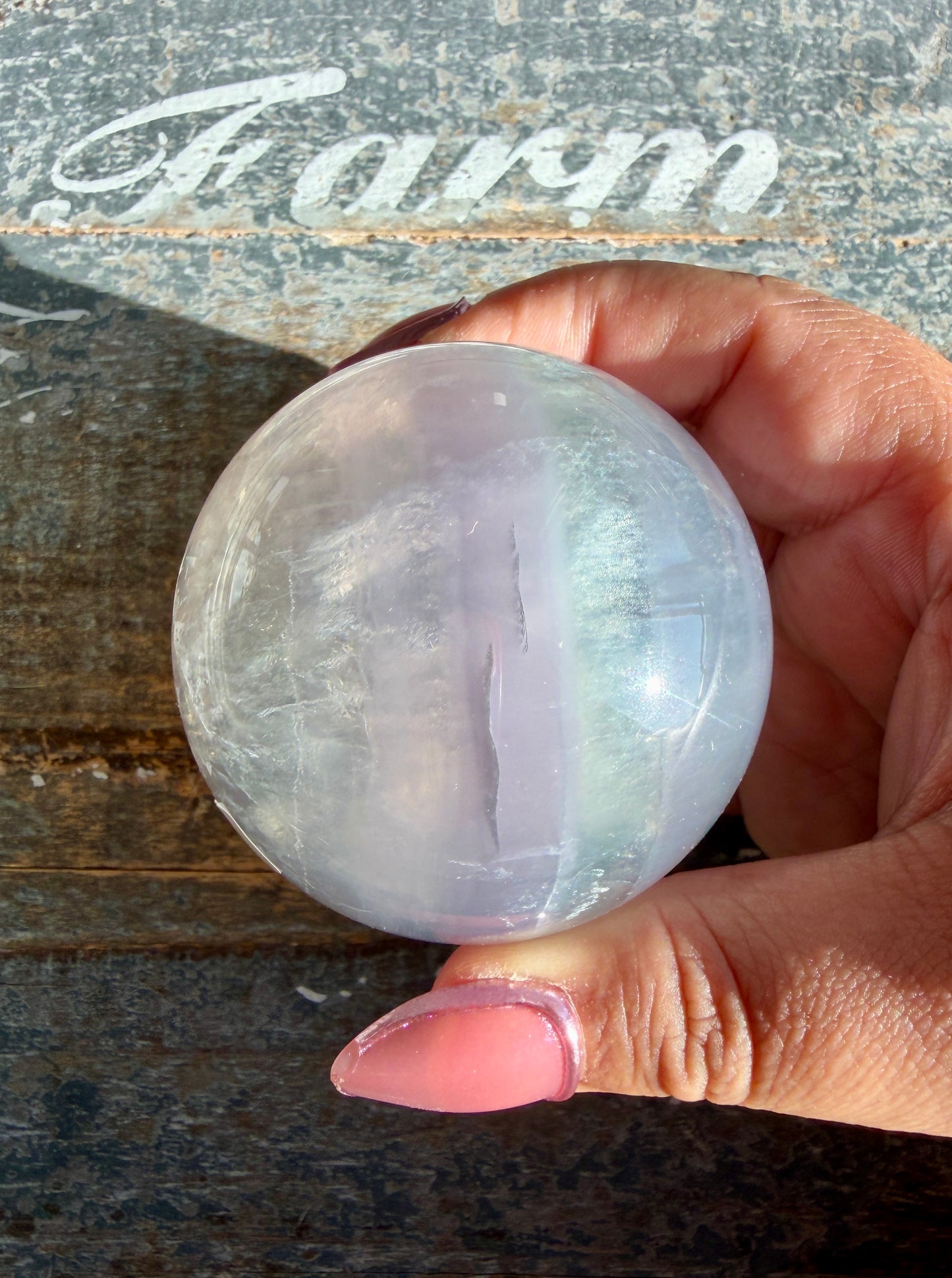 Gorgeous Yttrium Fluorite Sphere from Brazil | Opt B