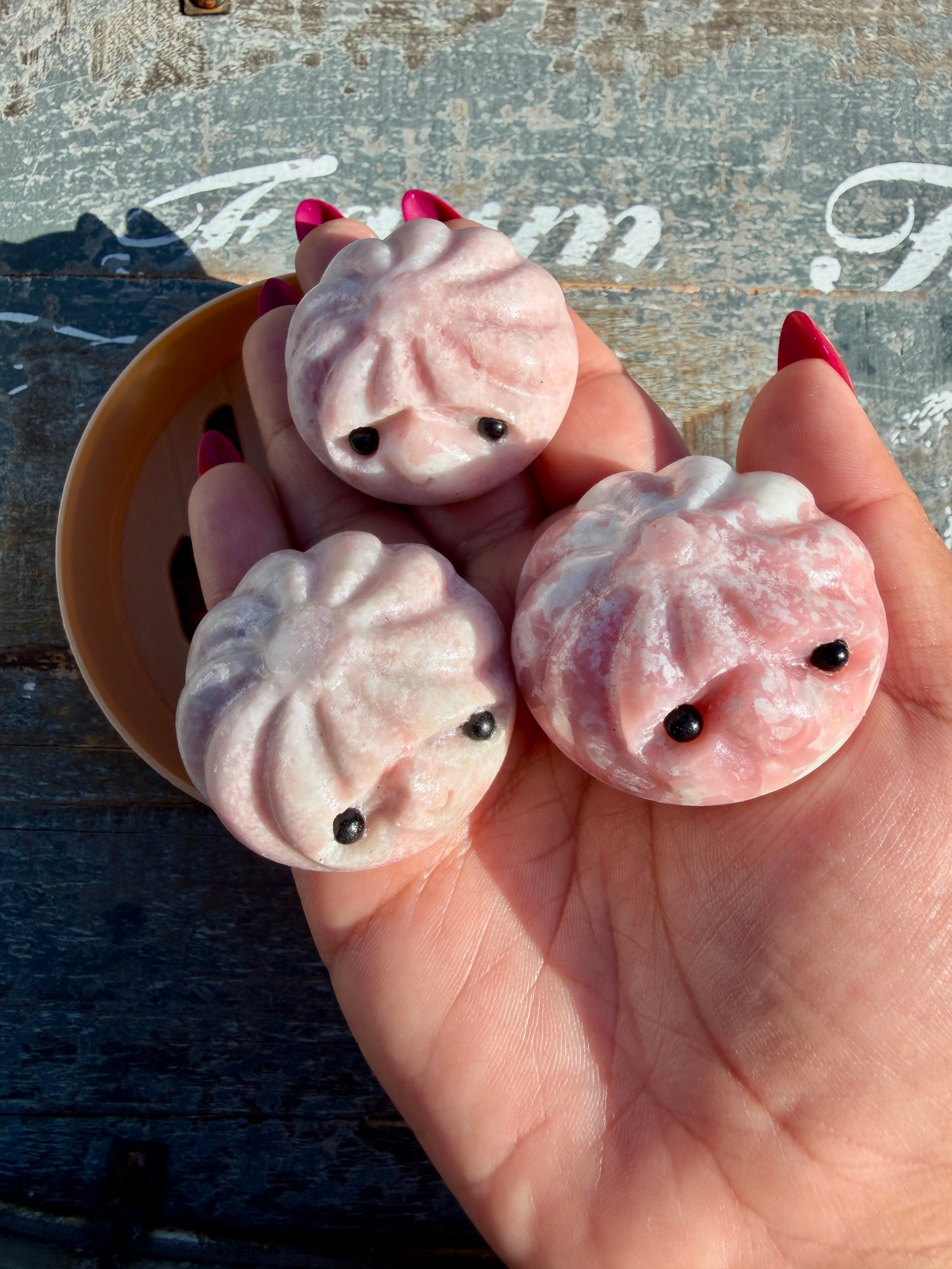 Adorable Pink Opal Dumpling Set | Opt S
