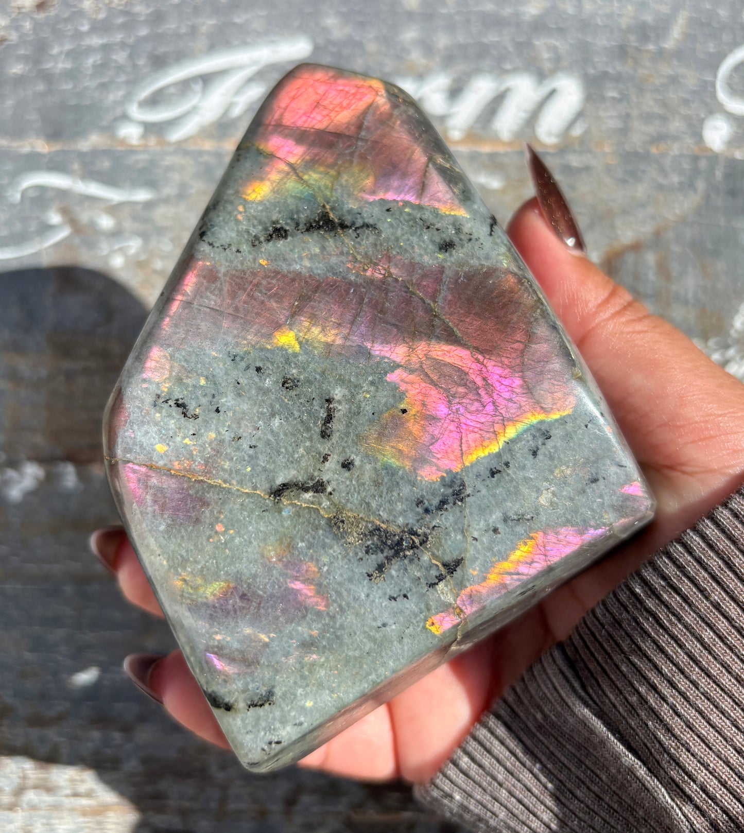 Gorgeous Flashy Labradorite Free Form from Madagascar | Opt A