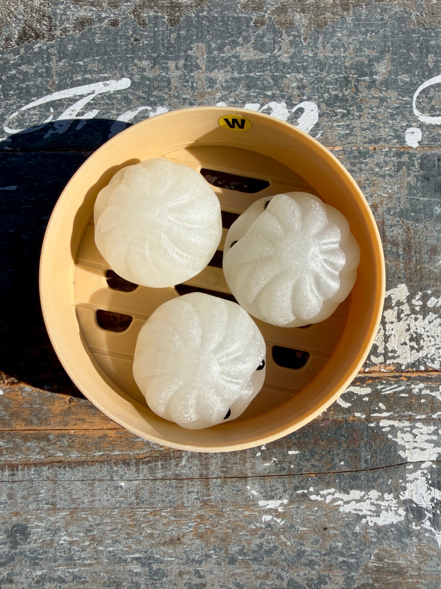 Adorable White Onyx Dumpling Set | Opt W (Slight Imperfection on Dumpling)