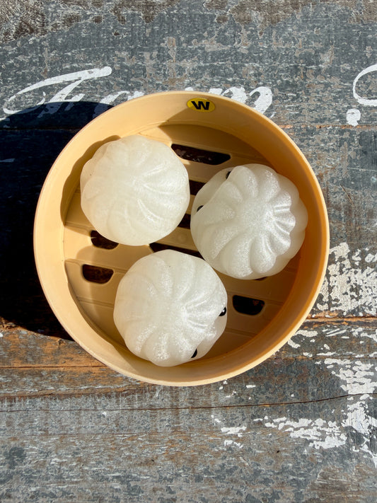 Adorable White Onyx Dumpling Set | Opt W (Slight Imperfection on Dumpling)
