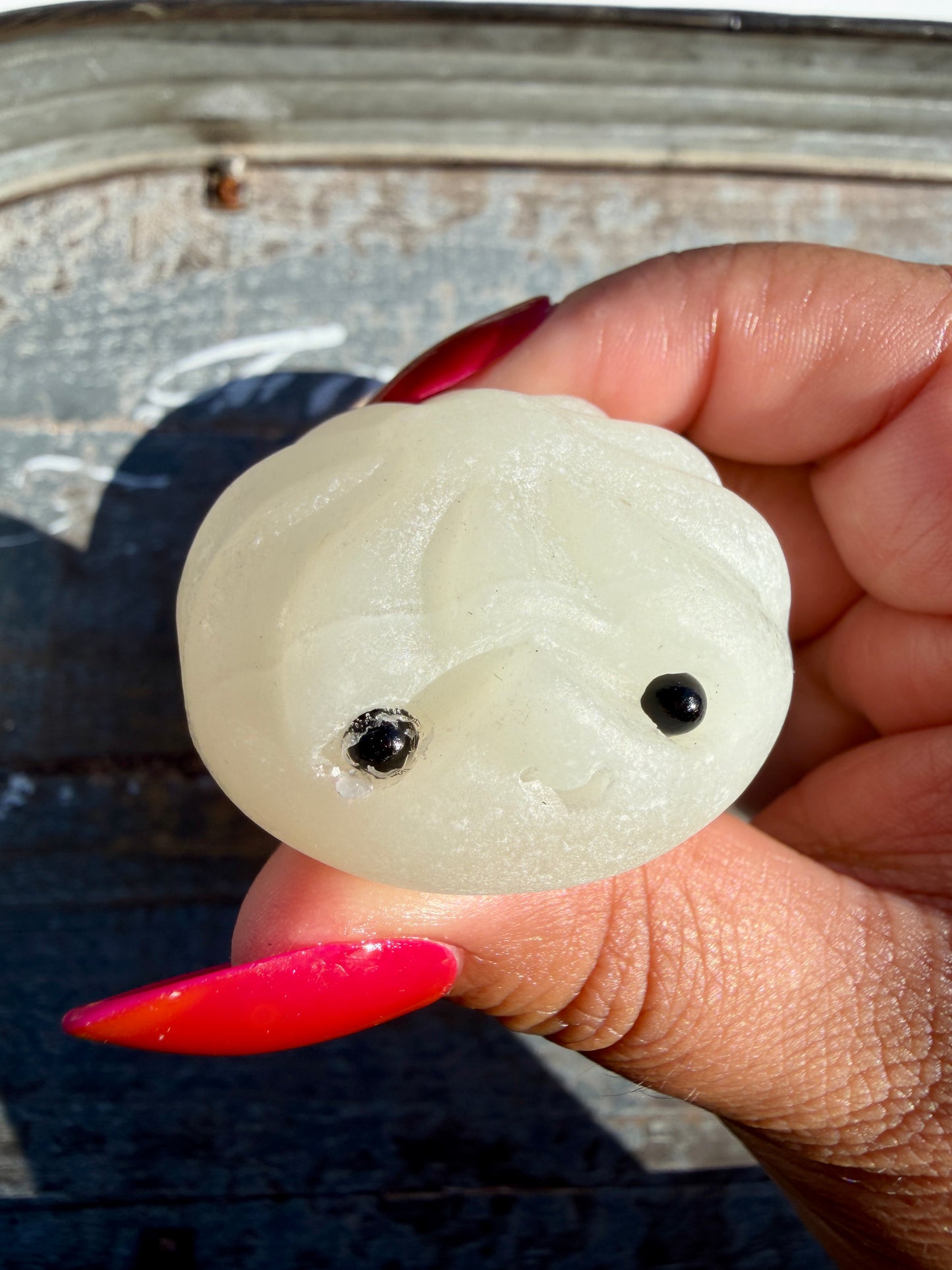 Adorable White Onyx Dumpling Set | Opt W (Slight Imperfection on Dumpling)