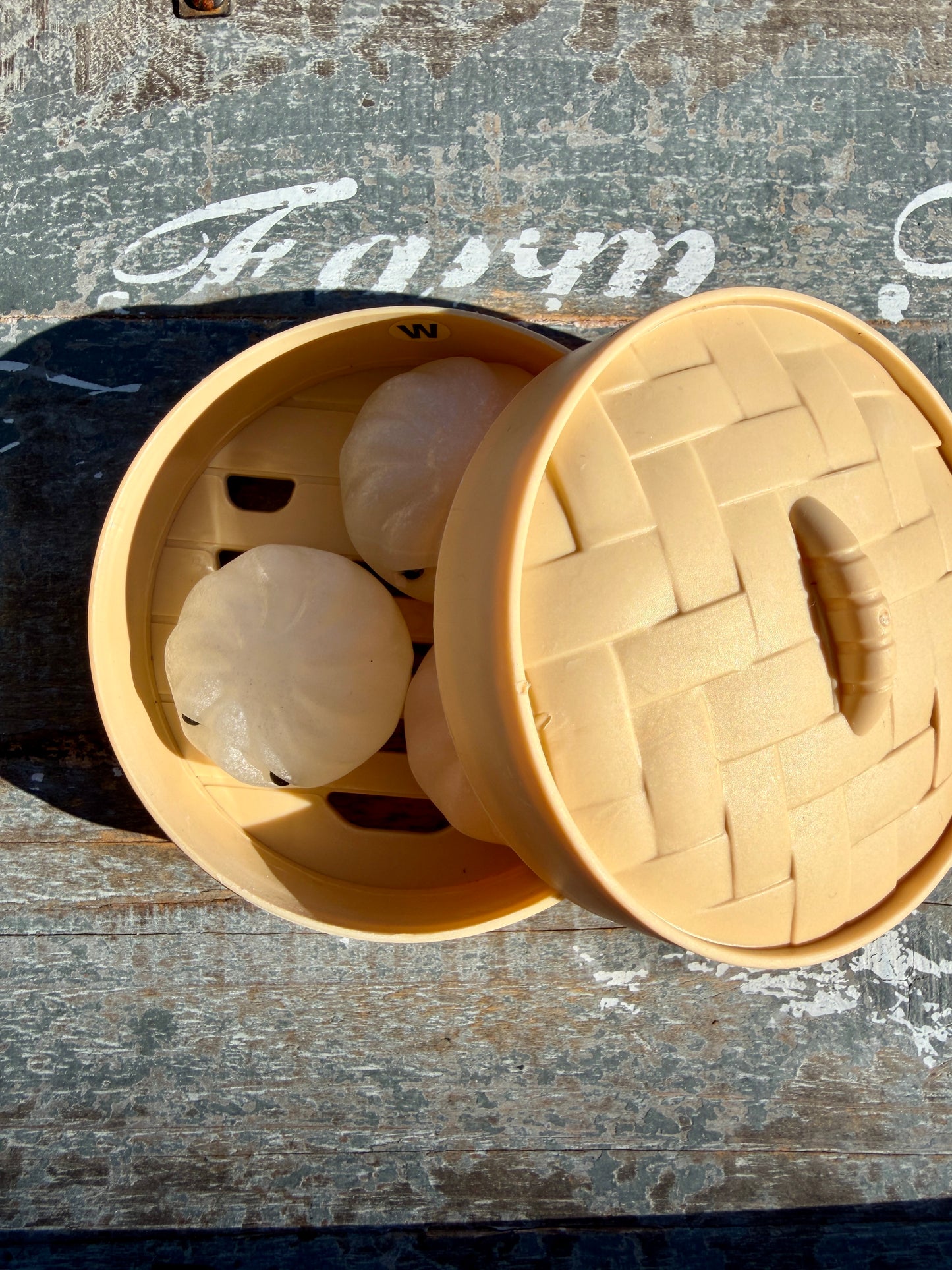 Adorable White Onyx Dumpling Set | Opt W (Slight Imperfection on Dumpling)