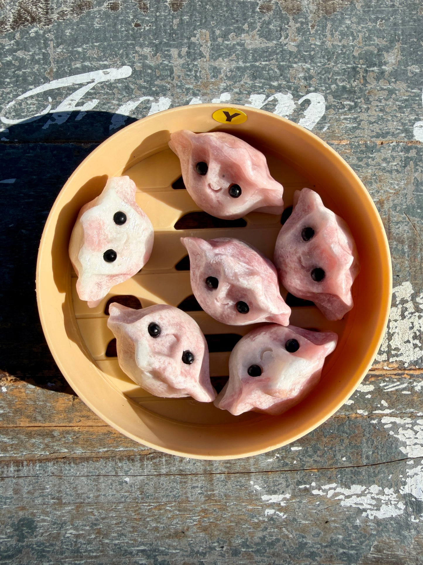 Adorable Pink Opal Dumpling Set | Opt Y
