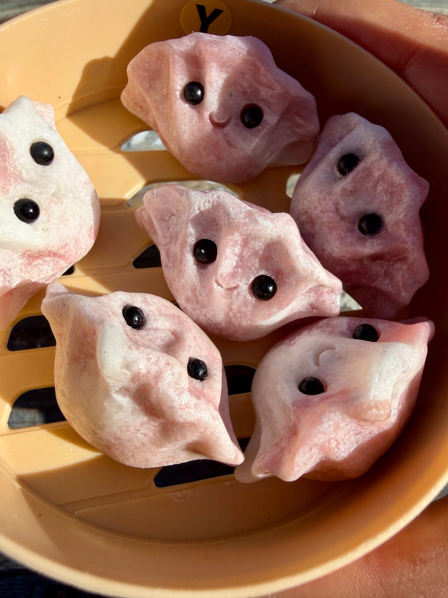 Adorable Pink Opal Dumpling Set | Opt Y