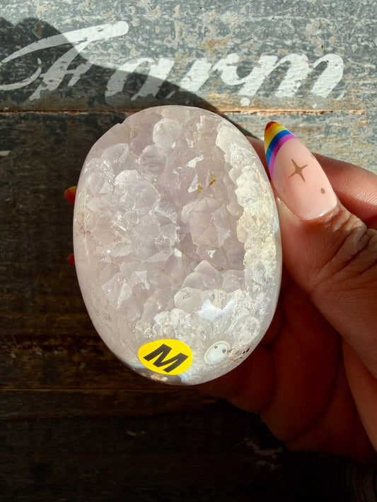 Gorgeous Indonesian Scenic Moss Agate Palm Stone | Opt M