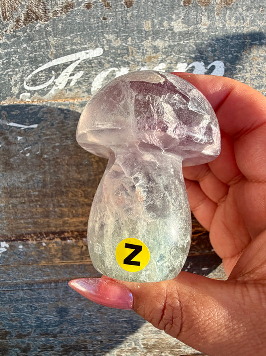 Gorgeous Rainbow Fluorite Mushroom | Opt Z