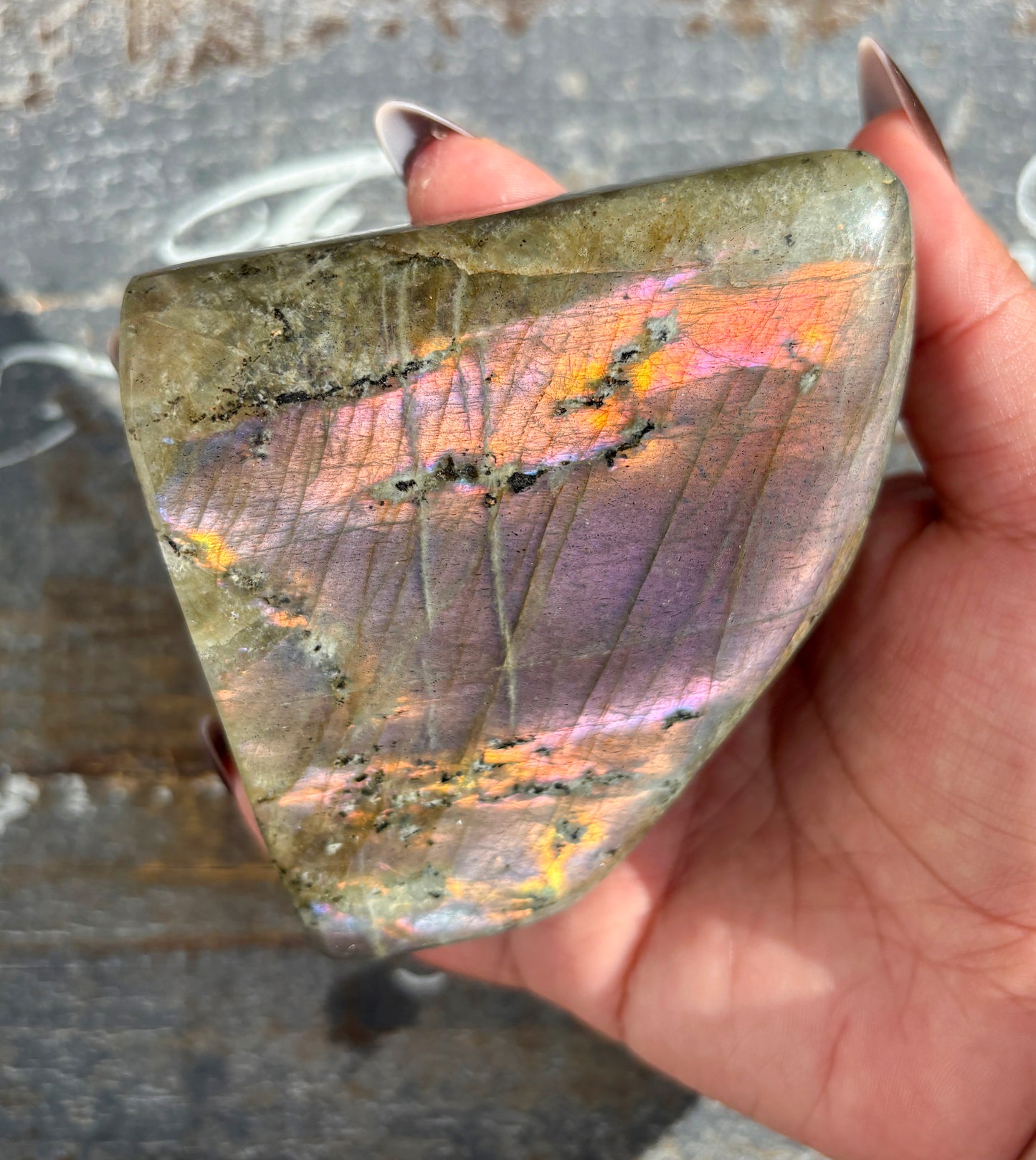Gorgeous Flashy Labradorite Free Form from Madagascar | Opt E