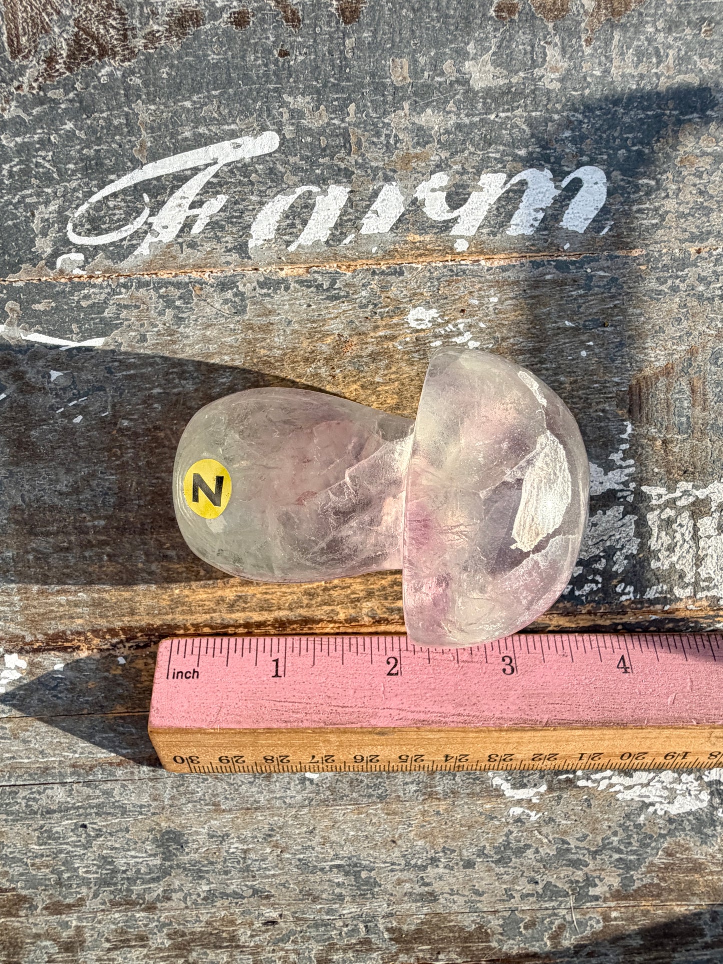 Gorgeous Rainbow Fluorite Mushroom | Opt Z