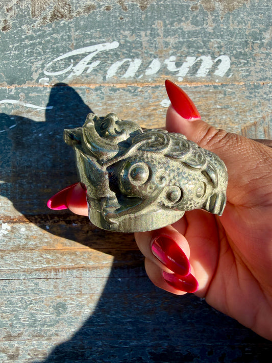 Money Manifestation Pyrite Money Toad | Opt 26