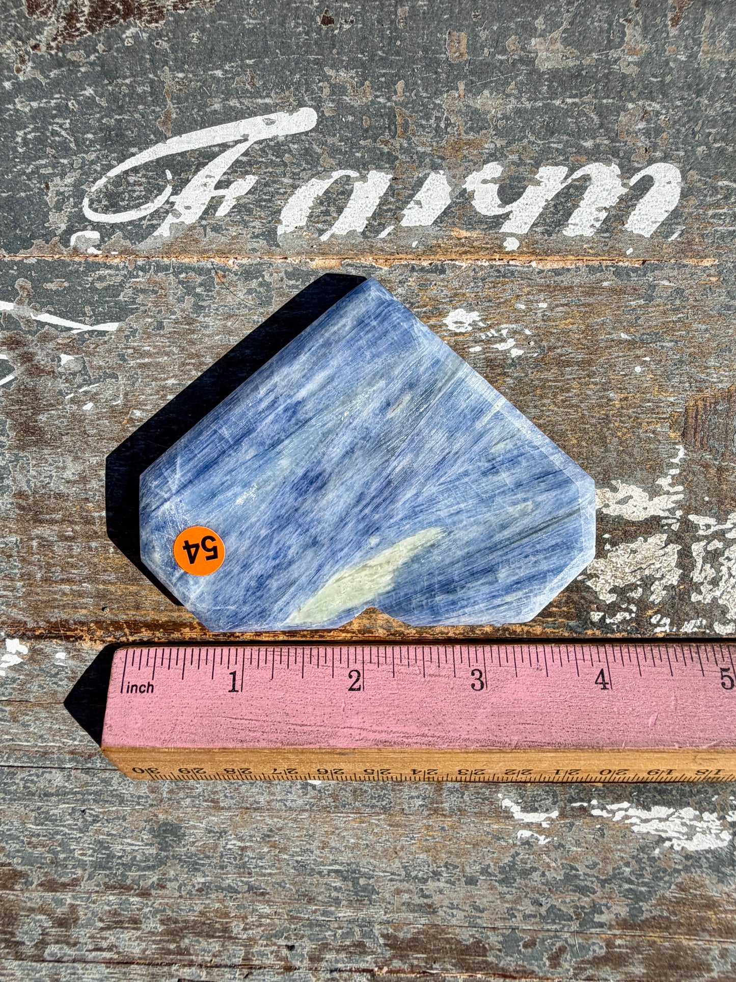 Gorgeous Blue Kyanite Faceted Flat Heart | Opt 54