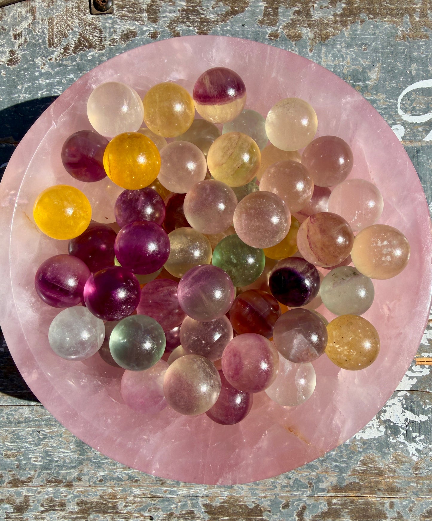 One (1) Xtra Mini Candy Fluorite Sphere | Intuitively Chosen