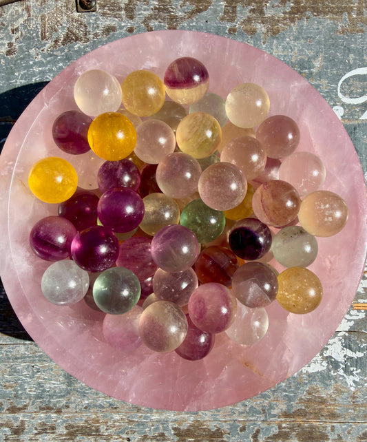 One (1) Xtra Mini Candy Fluorite Sphere | Intuitively Chosen