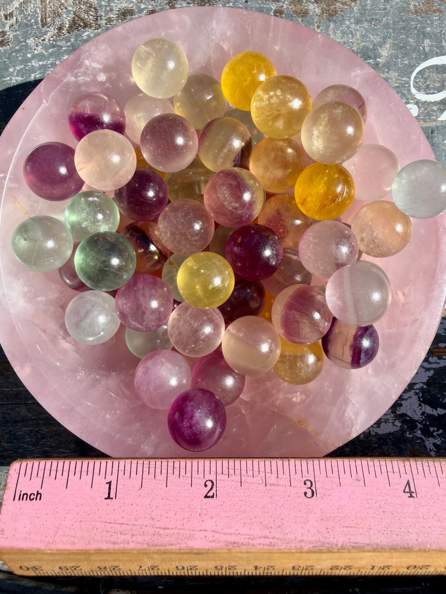 One (1) Xtra Mini Candy Fluorite Sphere | Intuitively Chosen