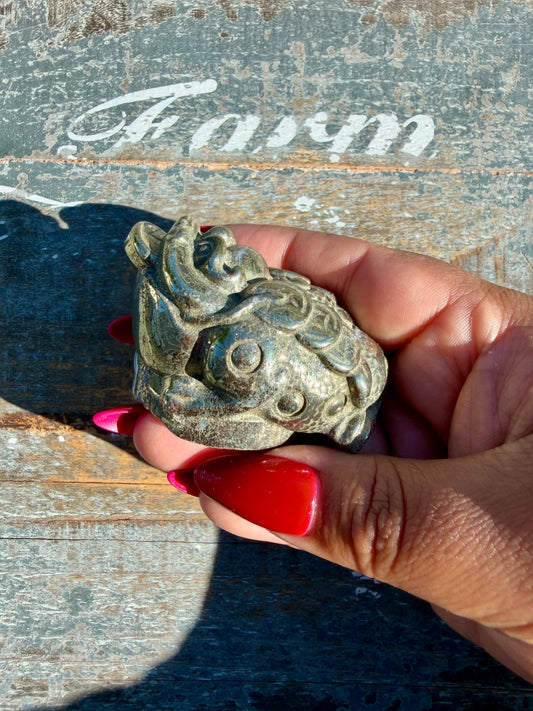 Money Manifestation Pyrite Money Toad | Opt 50