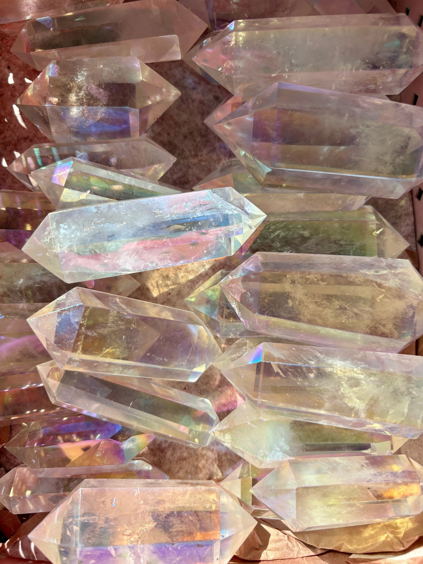 One (1) Gorgeous Angel Aura Clear Quartz Wand | Intuitively Chosen