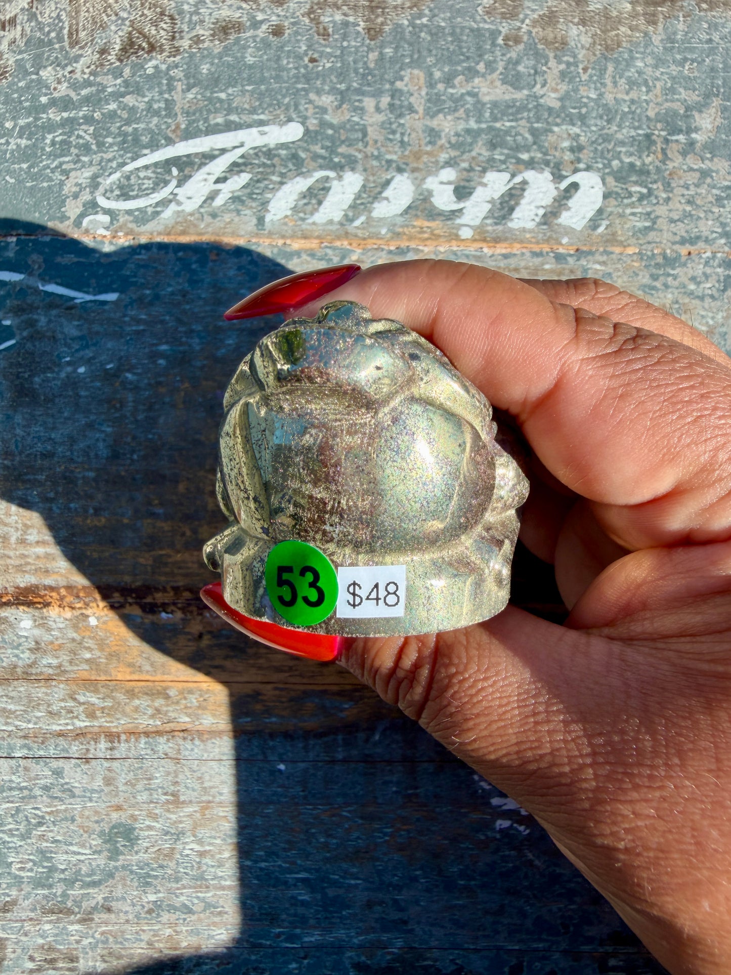 Money Manifestation Pyrite Money Toad | Opt 53