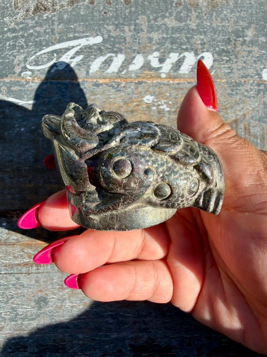Money Manifestation Pyrite Money Toad | Opt 53