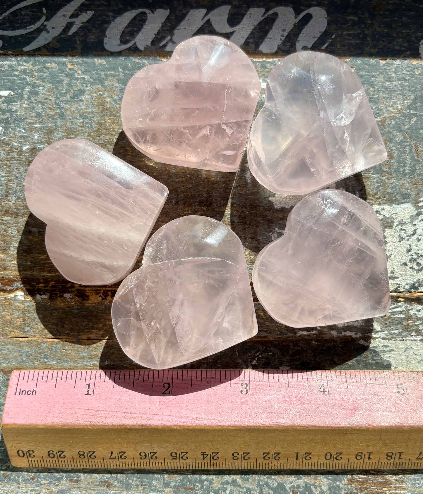 One (1) Gorgeous Jelly Lavender Rose Quartz Heart from Madagascar | Intuitively Chosen