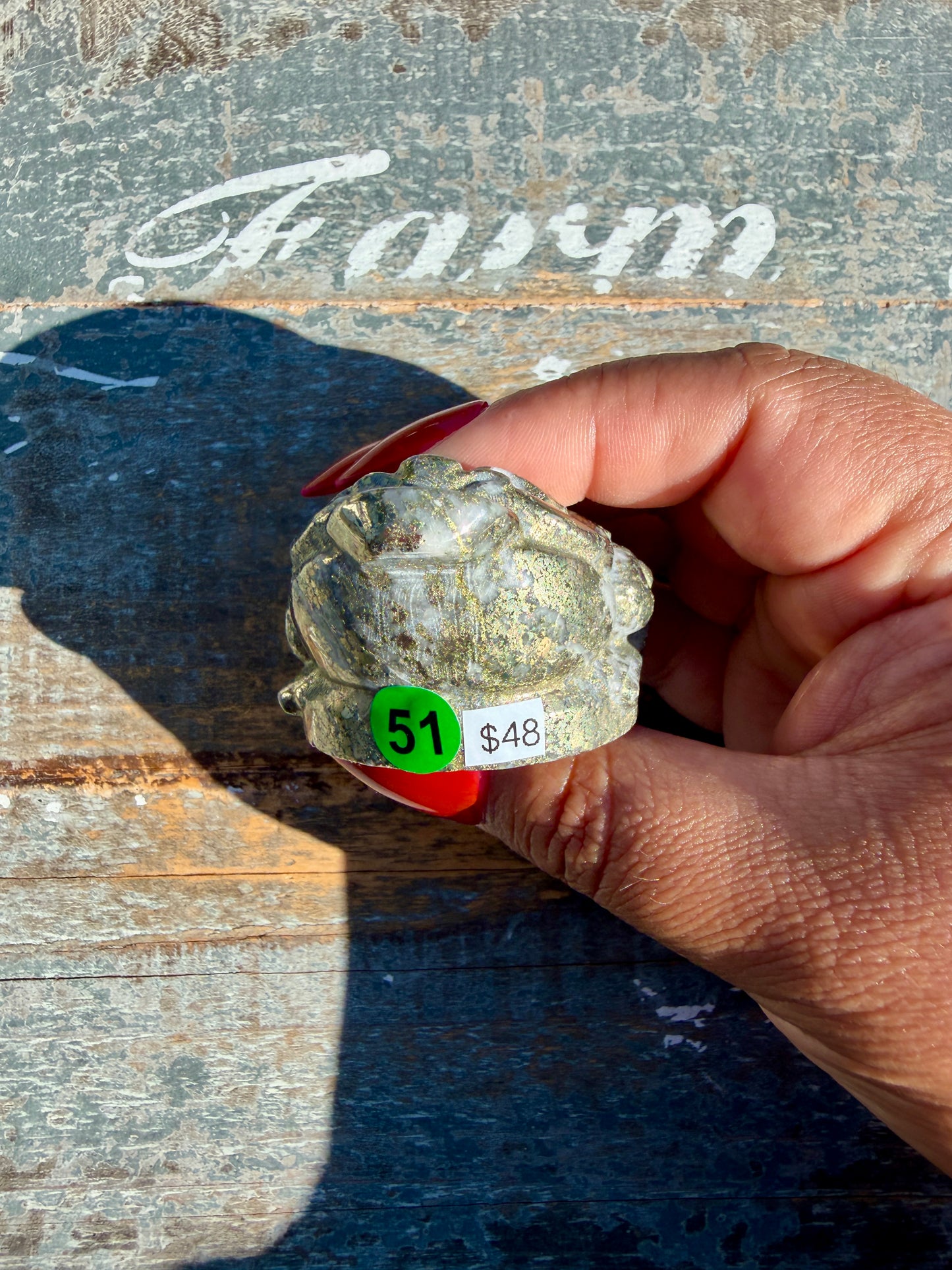 Money Manifestation Pyrite Money Toad | Opt 51