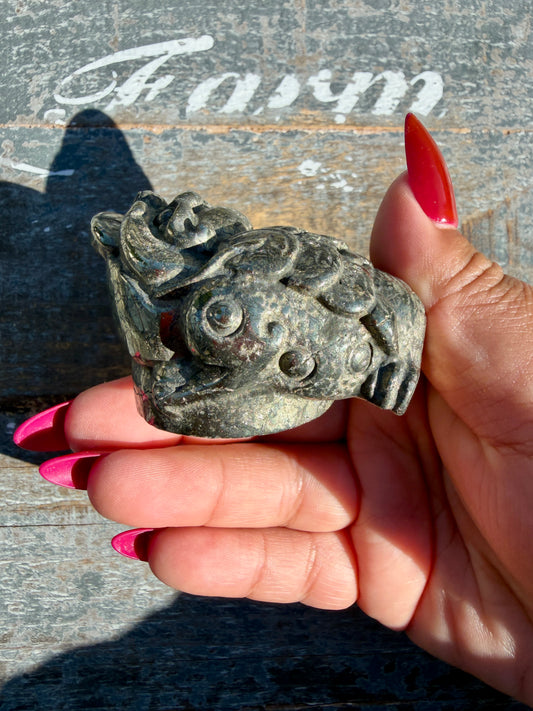 Money Manifestation Pyrite Money Toad | Opt 45