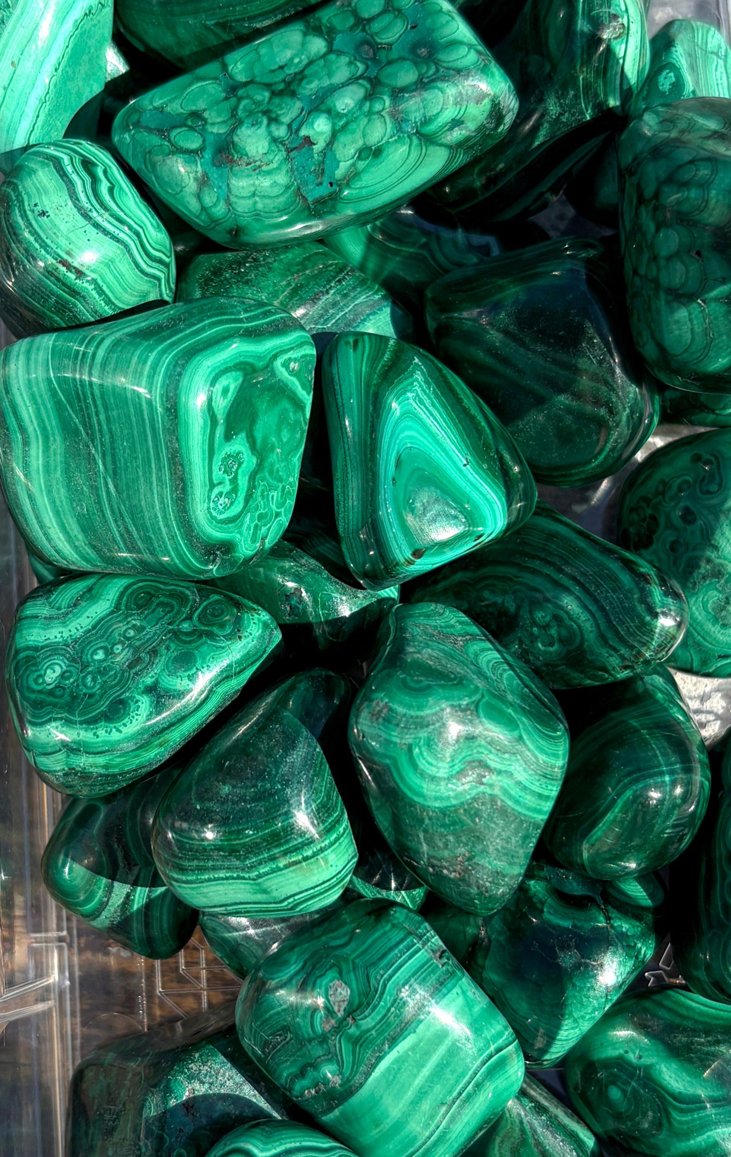 One (1) Malachite Tumble | Intuitvley chosen